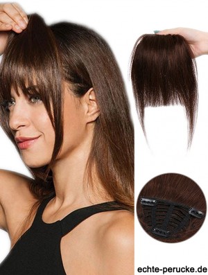 Clip in Fringe Dicke Bangs Menschliches Haar Stück