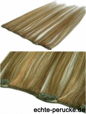 Erstaunliche blonde gerade gerade menschliche Haarspange in Haarverlängerungen