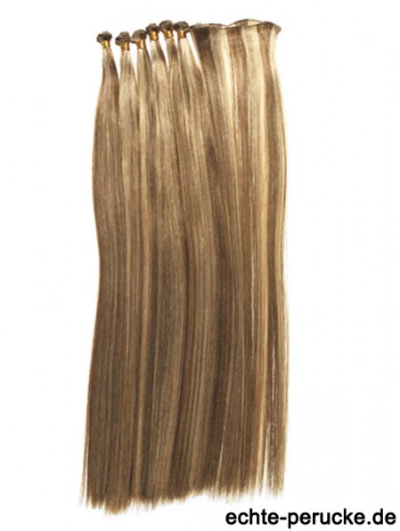 Straight Remy Echthaar Blonde Trendy Schussverlängerungen