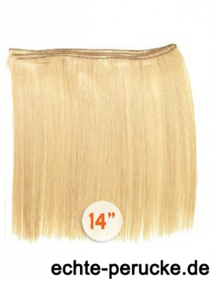 Straight Remy Echthaar Blonde Style Schussverlängerungen