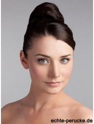 Brown Bun Haarteile