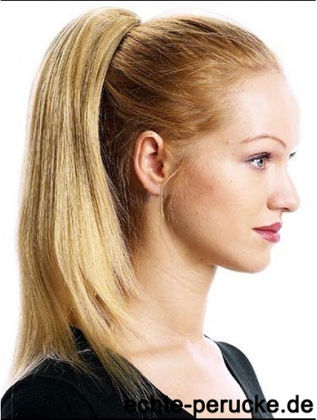 Beste gerade blonde Pferdeschwänze