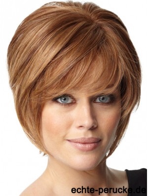 Kurze Bob Frisuren Remy Mensch Capless Bobs Cut Auburn Farbe