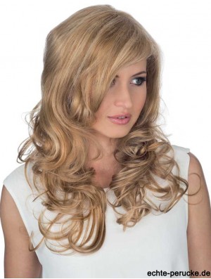 Remy Mensch lockig mit Pony Monofilament Hair Topper Menschenhaar UK