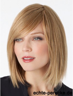 Spitze vorne schulterlang gerade blond trendy Bob Perücken