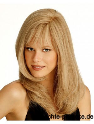 Monofilament Mensch Straight Style Lange Länge Blonde Farbe