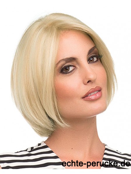 Kinn Länge Blonde Mode 10 Zoll Straight Bob Perücken