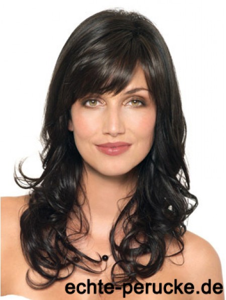 Welliges Menschenhaar Schwarz Mit Capless Layered Cut Wavy Style