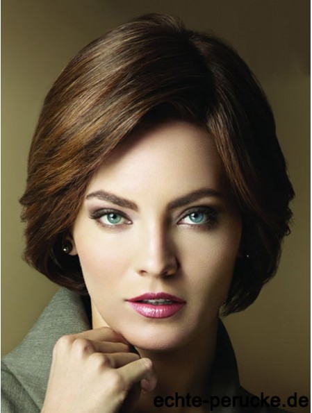 Layered Short Brown Straight Beliebte Petite Perücken