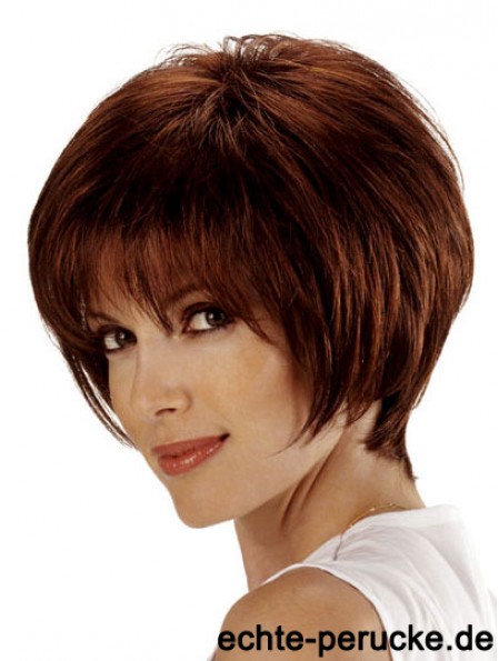 Bob Style Perücke Remy Human Lace Front Auburn Farbe Bobs Cut