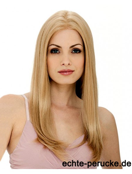 24 Zoll Blonde Long Layered Straight Flexibility Lace Perücken