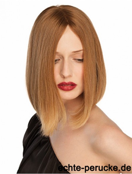 10 inch Blonde Chin Length Without Bangs Straight Convenient Lace Wigs