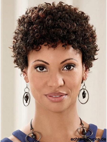 Afrikanische Haarperücke mit voller Spitze Remy Human Kinky Style