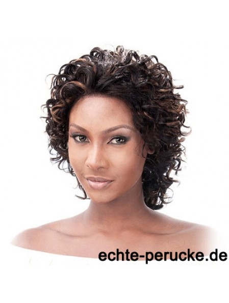 Glueless Lace Front Echthaar Perücken Auburn Farbe Kinn Länge