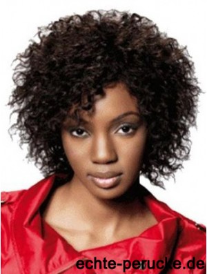 Kinnlänge Brown Kinky Classic Fashion Afroamerikaner Perücken