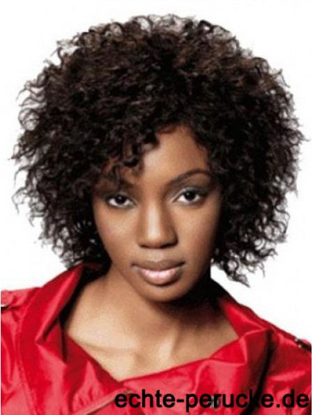 Kinnlänge Brown Kinky Classic Fashion Afroamerikaner Perücken