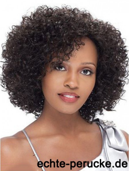 Brasilianische Short Lacr Front Black Kinky Curly Lace Front Perücken