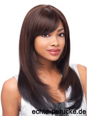 Yaki Layered Long Auburn Günstige Lace Front Perücken