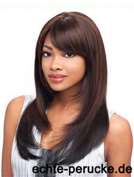 Lange Auburn Straight Layered Exquisite Afroamerikaner Perücken