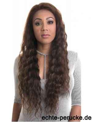 Wellige 22 Zoll Lace Front Brown Afroamerikaner Frisuren