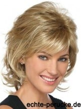 Classic Womens Wigs With Lace Front Layered Cut Chin Length