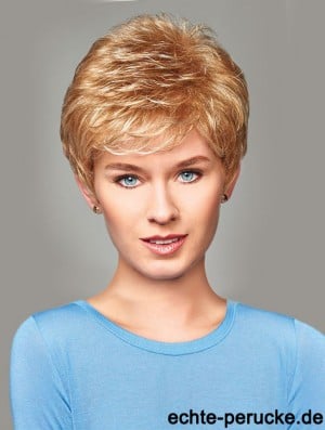 Kaufen Sie Synthetic With Capless Short Length Blonde Color