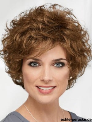Curly Brown Short 8 inch Designed Classic Wigs