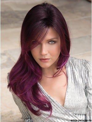 Purple Layered 20 inch Straight Synthetic Wigs