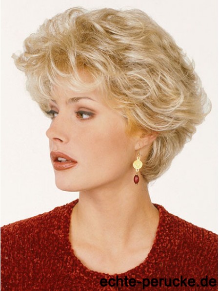 Synthetisches Haar Classic Cut Blonde Farbe Kurze Länge