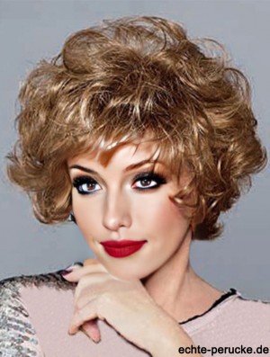 Curly Blonde Perfect Short Classic Perücken