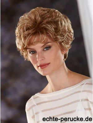 Wavy Blonde Cheap Cropped Classic Wigs