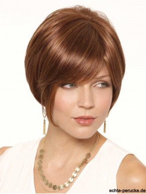 Lace Front Short Straight Auburn Gute Bob Perücken