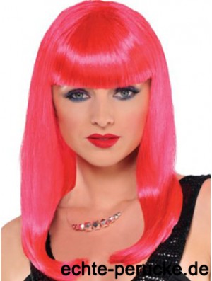 Gerade mit Pony Long Red Incredible Lace Front Perücken