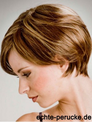 Neue 8  inchStraight Blonde Boycuts Short Perücken