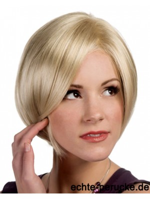 Straight Chin Länge Blonde 10  inchLace Front Frisuren Bob Perücken