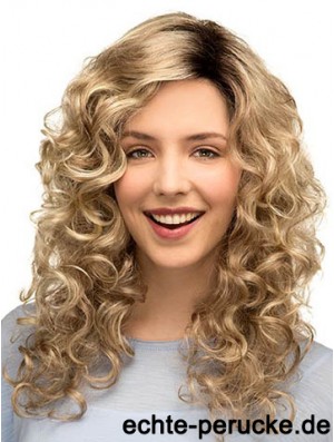 Curly Ideal 16  inchBlonde klassische lange Perücken