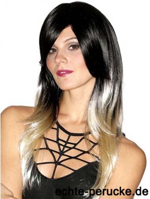 Straight Style 20 Zoll Ombre / 2 Tone Mit Pony Lange Perücken