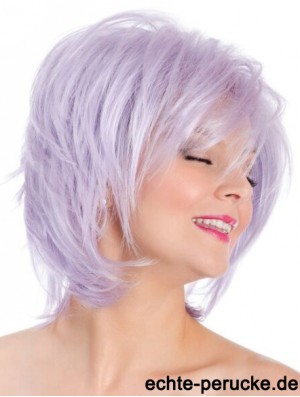 Capless Straight Lilac 8 Zoll Bobs Fashion Perücke