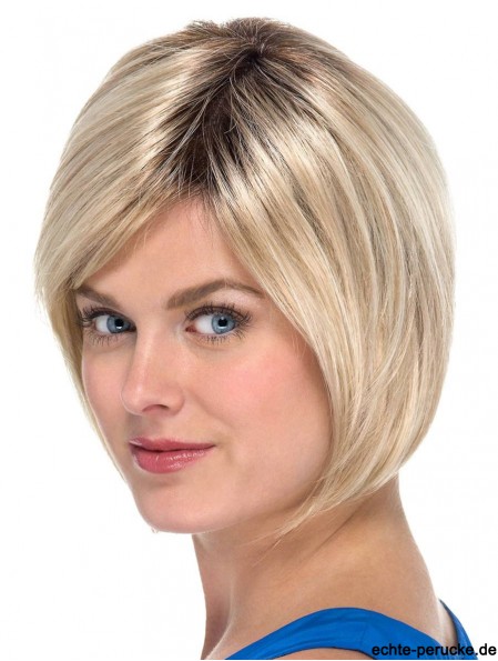 Blonde Bobs Straight Capless 8 Zoll Kunsthaar Sale