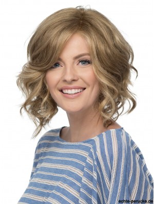 Curly Blonde Layered 10 Zoll Lace Front Perücken