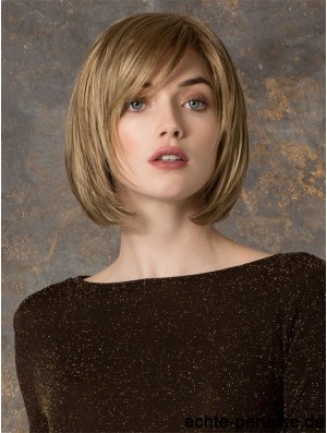 Kinnlänge gerade Monofilament Blond Wunderschöne Bob Perücken