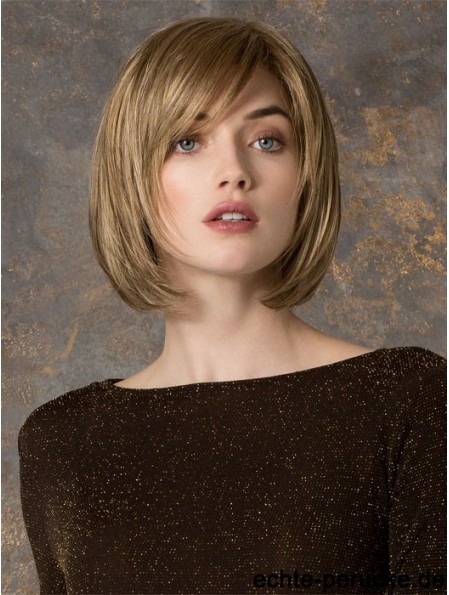 Kinnlänge gerade Monofilament Blond Wunderschöne Bob Perücken