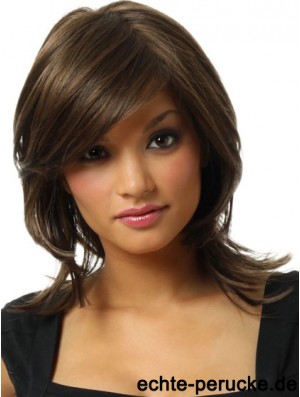 14  inchFashion Brown Layered Monofilament Perücken