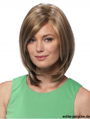 Gerade schulterlang blond 12  inchLace Front Frisuren Bob Perücken