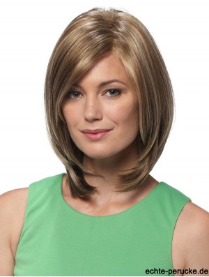 Gerade schulterlang blond 12  inchLace Front Frisuren Bob Perücken