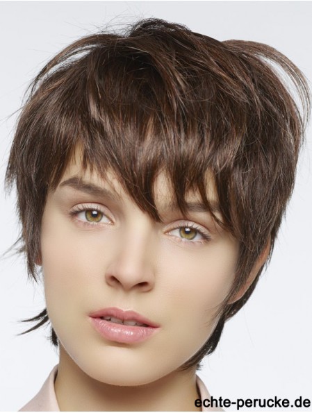 Gerade Boycuts Cropped Auburn Stylish Lace Front Perücken