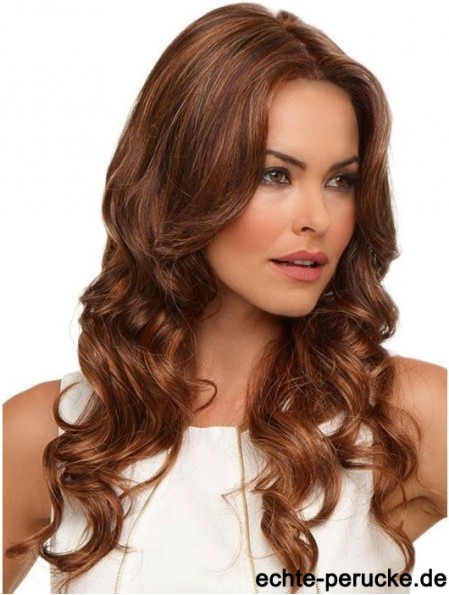 Geeignete Auburn Curly ohne Pony Lace Front Long Perücken