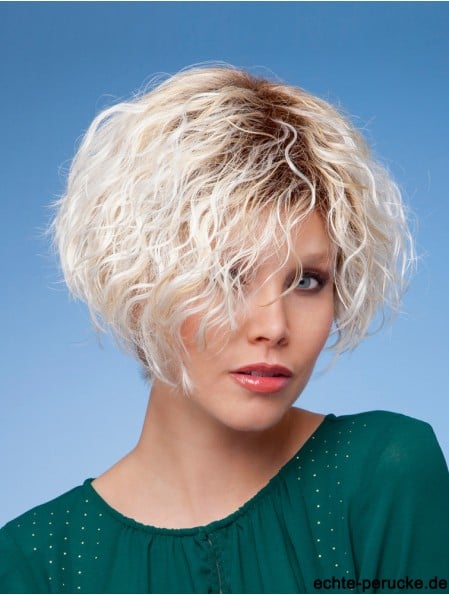 Layered Short Curly Blonde 6 inch Affordable Wigs