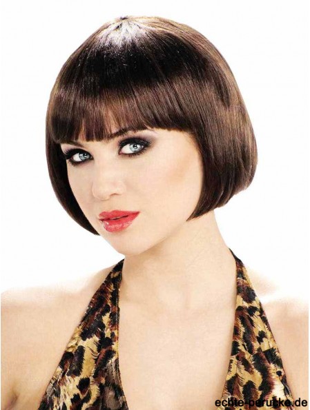 Capless Short Straight Brown Schöne Bob Perücken