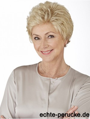 Glueless Lace Front Perücken mit Monofilament Curly Style Grey Cut